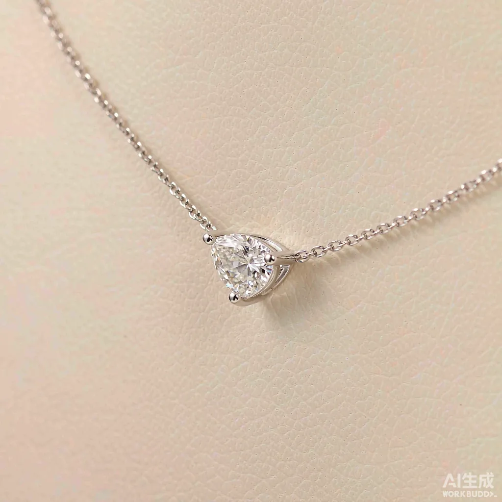 Sera Pear Pendant — Necklaces, lab-grown diamond, 18k White Gold