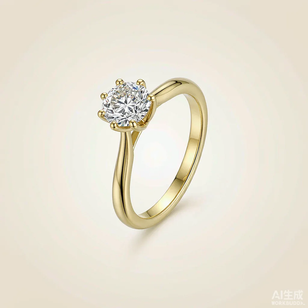 Aurora Solitaire Ring — Engagement Rings, lab-grown diamond, 18k Yellow Gold